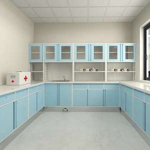 خزانة أدوية فولاذية متعددة الوظائف بتصميم عصري كبير ومتين للاستخدام في المستشفيات والمدارس والفنادق - Product Image 1