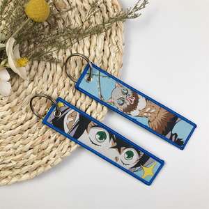 Motosikletler için japon animesi serisi anahtar etiketi anahtarlık nakış anahtar Fobs arabalar çanta sırt çantası anahtarlık moda anahtarlık - Product Image 6