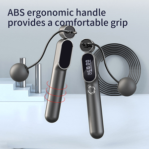 Cuerda de saltar inalámbrica para adelgazar para quemar grasa inteligente con cable ajustable <span class=keywords><strong>y</strong></span> conteo de carga USB Salto digital inalámbrico - Product Image 3