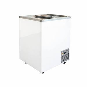 Congelatore Commerciale per Gelati con Coperchio Scorrevole in Vetro e LED Interno, Piccolo Congelatore a Pozzetto per Esposizione in Negozi <span class=keywords><strong>di</strong></span> Convenienza - Product Image 1