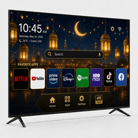 Téléviseur intelligent 85 pouces 4K UHD Android 14 DVB-T2/S2 LED sans cadre avec interface utilisateur arabe pour le Moyen-Orient (vente en gros)
