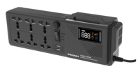 Régulateur de tension portable monophasé 500-1000VA avec relais de prise SVC, manomètre et affichage LED pour usage domestique, fréquence 50Hz, certifié CE/ISO9001