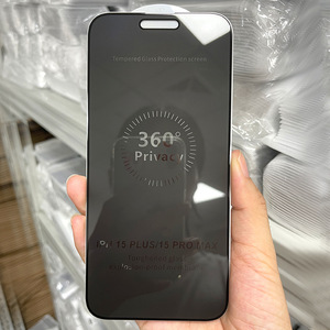Protecteur d'écran <span class=keywords><strong>anti</strong></span>-espion pour iPhone 17 16-Couverture complète à 360 degrés avec verre trempé à haute confidentialité en aluminium - Product Image 4