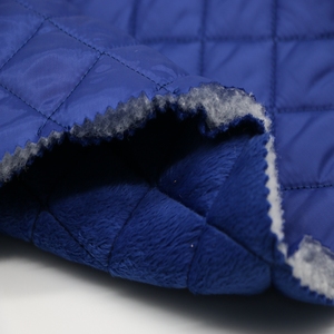 <span class=keywords><strong>Tissu</strong></span> molletonné diamant 100% polyester, étoffe molletonnée pour manteaux en bas - Product Image 2