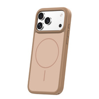 Nouvelle coque de téléphone magnétique sans fil 2-en-1 populaire orange pour iPhone 17 Pro, design haut de gamme pour les professionnels