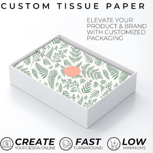 اجنحة ورق تغليف شعار ورسالة مطبوع حسب الطلب - Product Image 4