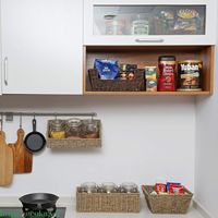 Panier mural multifonctionnel en fer tressé à la main en corde de jonc de mer, moderne, écologique et étanche, idéal pour la cuisine - Grande Vente