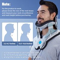 Collier gonflable de traction cervicale pour le soutien chiropratique du cou, adapté aux marques de bien-être, pour le soulagement des raideurs du cou et des épaules