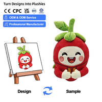 Fabricant de jouets en peluche personnalisés, peluches rouges douces personnalisées, jouets de mascotte personnalisés