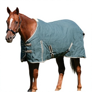 Couverture de cheval en polaire de coton imperméable de luxe, séchage rapide, respirante, anti-transpiration, pour l'équitation et l'usage en écurie - Product Image 3