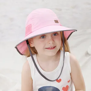 Guangzhou Kaavie güneş koruma spf uv kova şapka upf 50 çocuklar flap güneşlikli kep bebek şapka
