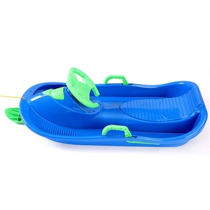 Traîneau à <span class=keywords><strong>neige</strong></span>, Durable Sprinter de descente topoggan avec lames de Ski <span class=keywords><strong>pelle</strong></span> frein au volant et cordon de serrage pour enfants - Product Image 2