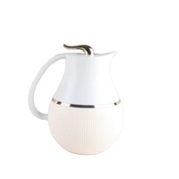 Carafe isotherme 1000 ml, style arabe, avec intérieur en verre blanc, pour café et thé, vente en gros