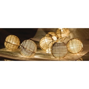 Guirnalda de Luces Esféricas con 10 LED, 2.1m, Blanco Cálido, Decoración Interior y Exterior - Product Image 1