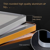 Boîte à lumière magnétique en alliage d'aluminium pour affiches, source lumineuse LED carrée, cadre ultra-fin pour publicité intérieure et ascenseurs