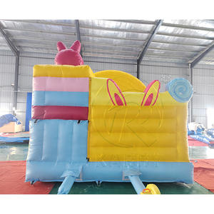 Château gonflable extérieur de qualité commerciale en PVC, nouveau design, avec toboggan, personnalisable, en forme de poupée elfe - Product Image 2