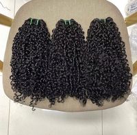 Extensions de Cheveux Humains Double Trame Bouclés Pixie 16, 18, 20 Pouces à Tissage Rapide, 100% Cheveux Vierges Non Traités pour Femmes