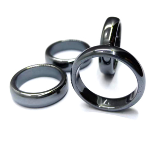 Schmuck ringe Nicht magnetische Hämatit ringe Edelstein ringe für Herren - Product Image 1