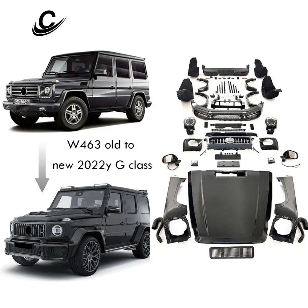 B Style Bodykit For Mercedes G class W463 Old to New Body Kit W464 Car Bumpers Fit For Benz 1990-2018y Auto Body Parts