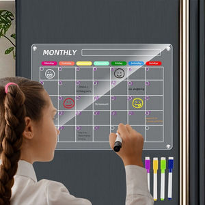 Портативный акриловый Магнитный ежемесячный и ЕЖЕНЕДЕЛЬНЫЙ КАЛЕНДАРЬ СУХОЙ СТЕРЕТЬ доска ежемесячный планировщик для холодильника - Product Image 1