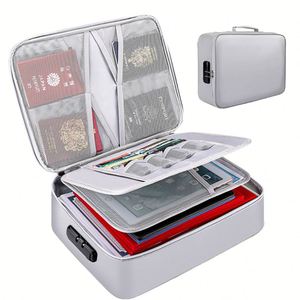 Bolsa Organizadora de Documentos de Fibra de Vidrio Recubierta de Silicona, Impermeable, Resistente al Fuego y al Polvo, para Guardar Dinero en Efectivo, Pasaportes y Documentos Legales - Product Image 1