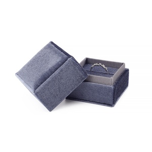 Luxury Square Velvet Jewelry <b>Gift</b> <b>Box</b> Lid and Base Premium High Quality Velvet Jewelry <b>Ring</b> Necklace Pendant Packaging <b>Box</b> - Product Image 5