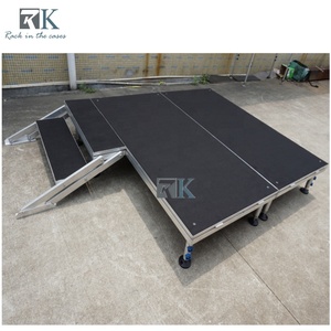 Factory Aluminum Stage Platform Stage Deck Aluminum Outdoor Four Legs Stage Podium for Concert Events Wedding Certification - Product Image 3