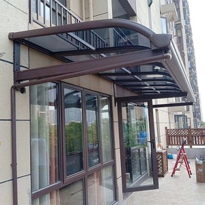 Abri de fenêtre extérieur moderne en alliage d'aluminium, pare-vent, pour balcon et protection solaire - Product Image 2