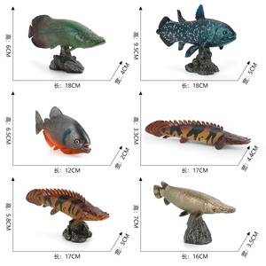 Modelli di Animali Marini: Pesce Alligatore, Piranha, Dinosauro, Ornamento Creativo per Scienza ed Educazione con Base - Product Image 3