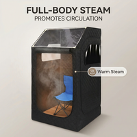Cabine de sauna vapeur et hammam pour usage domestique, spa complet pour 1 personne, moderne, électrique, portable, pour appartement