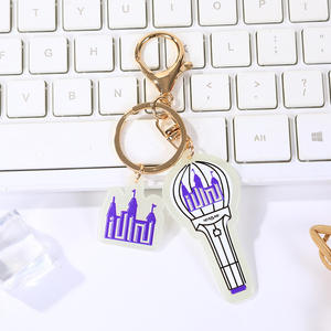 Kpop พวงกุญแจอะคริลิคเรืองแสงกลุ่มเกาหลี (G) I-DLE แปลกๆสำหรับเด็กพวงกุญแจพลาสติก - Product Image 5