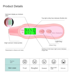 스마트 휴대용 피부 분석기 미터 테스터 수분 유분 탄력 측정기 빠른 반응 피부 상태 결과 - Product Image 3