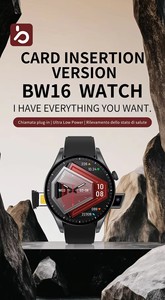 Nouvelle montre connectée BW16 avec Wifi mondial, caméra, batterie 400 mAh, carte SIM, appels Bluetooth, écran IPS, fonction <span class=keywords><strong>de</strong></span> réponse aux appels - Product Image 4
