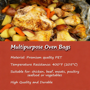 20 sachets de cuisson pour four et micro-ondes pour <span class=keywords><strong>poulet</strong></span>, poisson, légumes, viandes, rôtissage, sachets de cuisson en plastique pour four - Product Image 4