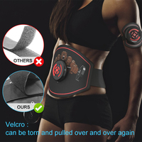 Ceinture de compression vibrante réglable pour le sport, la course à pied et le fitness, sculptant le ventre, EMS électrique amincissant, 6 modes, USB