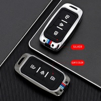 Coque métallique en silicone pour clé de voiture Chery Jetour X95 X90 X70 2020 2021 2022 Accessoire sans clé à distance Support de style de voiture
