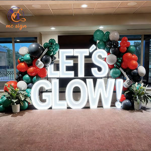 Nuovissime Lettere Luminose RGB in Metallo da 3, 4 e 5 Piedi, Numeri Giganti per Decorazioni di Matrimoni ed Eventi all'Aperto - Product Image 2