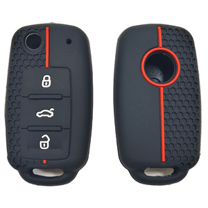 Étui de protection pour clé de voiture en silicone populaire pour Skoda Yeti Superb Rapid Octavia SEAT Leon <span class=keywords><strong>Ibiza</strong></span> VW VOLKSWAGEN Golf Jetta POLO - Product Image 5