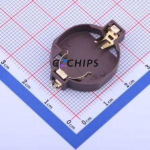 BS-10-B2AA010 Button & Strip Battery Connector SMD Connector Battery Holder CR2032 Phosphor Bronze - Product Image 1