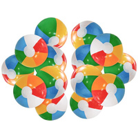 Joyee personnalisé 30cm arc-en-ciel gonflable ballons de plage piscine jouets PVC jouets de plage pour les jeux d'eau d'été