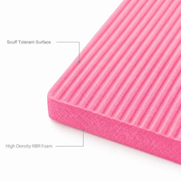 Tapis de fitness rectangulaire personnalisable en NBR, mousse microcellulaire haute densité, antidérapant, pour la pratique du fitness à domicile