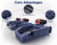 Vibrateur à double étage robuste ZS-1860 à mouvement linéaire pour le tamisage des sels de shale, en polyuréthane/acier inoxydable, pour les solides de boue de forage