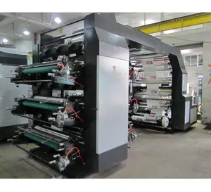 Máquina de Impressão flexográfica de alta velocidade em seis cores