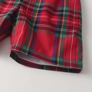 Enfant en bas âge garçons Stretch taille Plaid Shorts Noël Style Design polyvalent mode enfants garçon coton Shorts pour la fête de vacances - Product Image 6