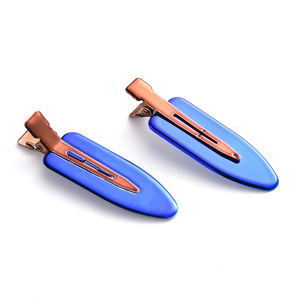 Durable Gradient Enamel Hair <b>Clips</b>, Multi Color Custom Hair Accessories Bulk Wholesale For Hair Stylists - Product Image 1