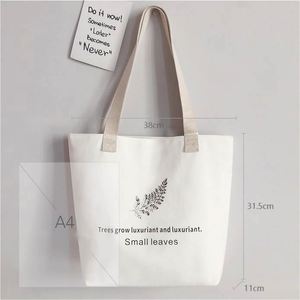 Ins Style Korean Summer Cute Handbag Vertical Environmental Bag Customized Cute Cat Pattern <b>Large</b> Capacity Original Canvas Bag - Product Image 6