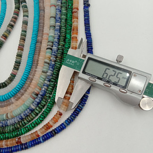 39 cm ,2x6mm septum perles Agate Pierres Précieuses Naturelles, Pierres Précieuses précieuses calibrées - Product Image 5