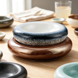 Plato de Cerámica Japonés Cóncavo Único y Creativo, Plato Individual para Servir, para Hoteles, Restaurantes, Clubes, Cocina Gourmet, Exhibición - Product Image 6