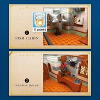 Reobrix 66007 Tienda de Pesca de la Ciudad Medieval, Escena Retro, Modelo de Casa, Ladrillos de Plástico, Juguetes de Arquitectura, 2450 Piezas, Sets de Bloques de Construcción