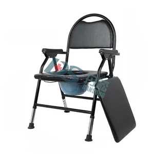 Einfacher höhenverstellbarer Badsitz Kommode-Stuhl Heim Pflege Rehabilitation Patientenpflege Toilettenstuhl
